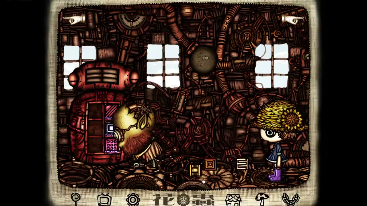 Recorded Robot Factory scene with patterned blocks beside the robot panel